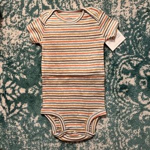 Organic bodysuit onesie stripe